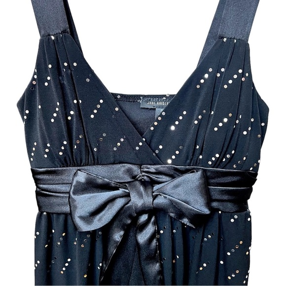 Jodi Kristopher Black & Silver NYE Cocktail Party Homecoming Mini Dress Size S - Picture 3 of 8